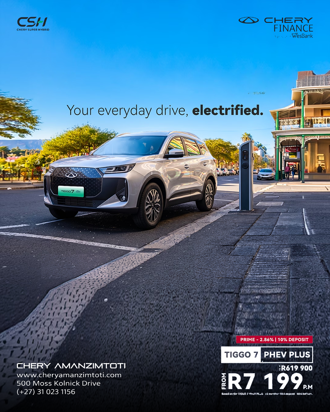 Tiggo 7 PHEV Plus — From R7 199 per month. Hot Offers offer from Chery Amanzimtoti.